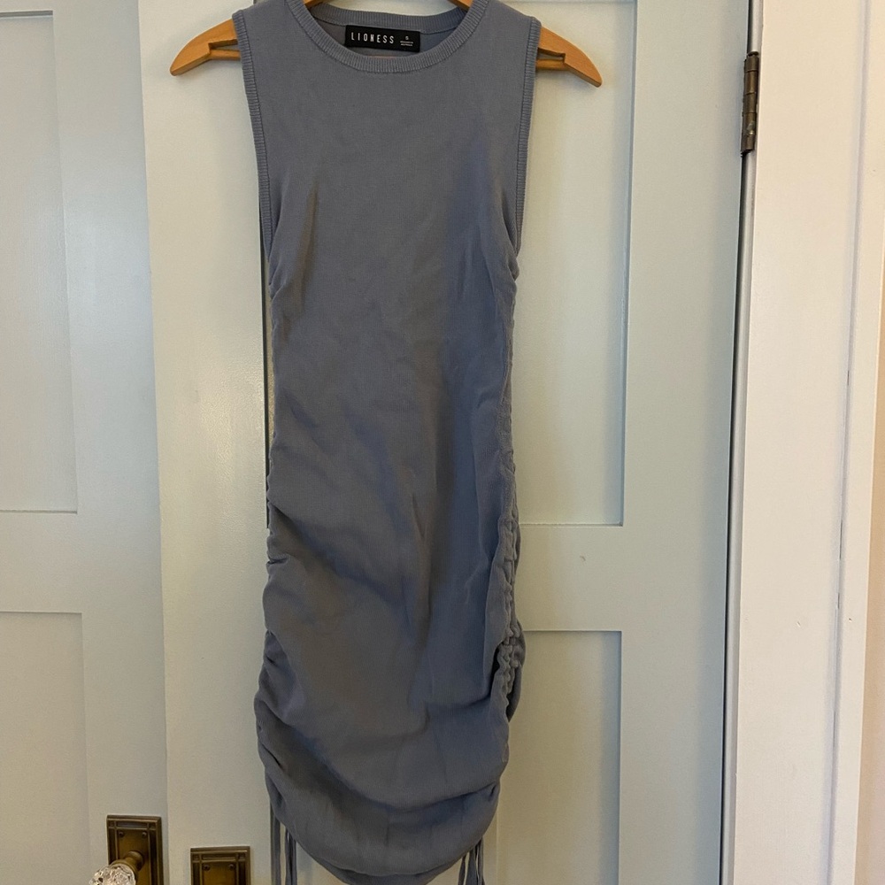 Lioness fitted dress with rouching